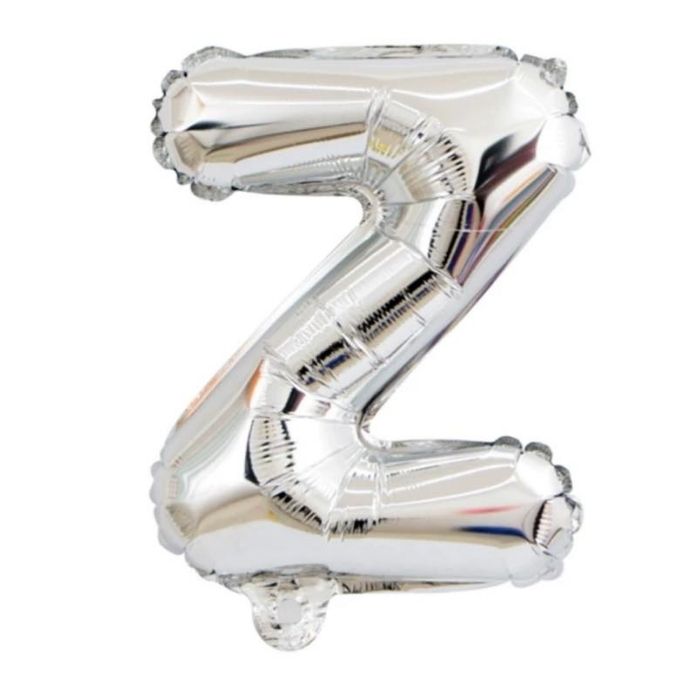 Mini Silver Alphabet Foil Balloon