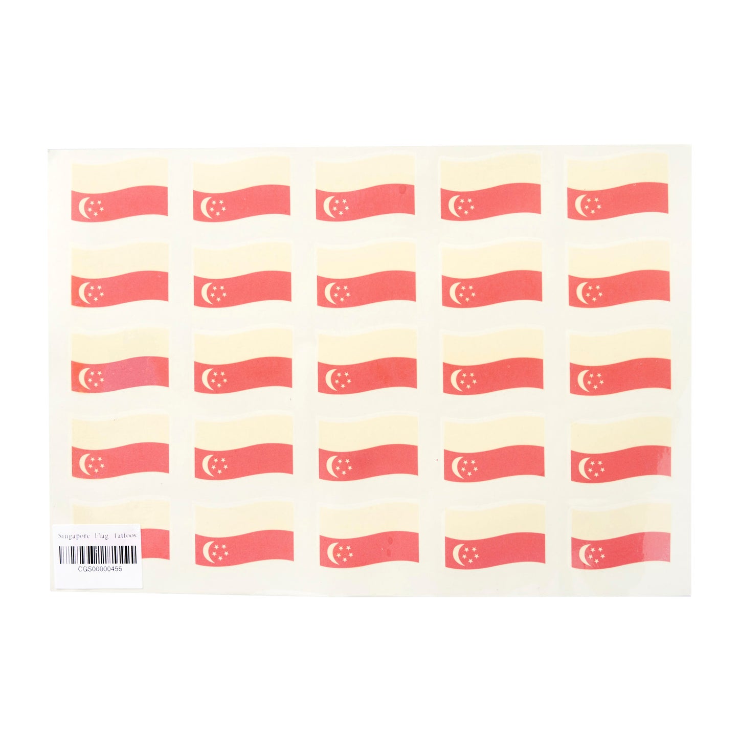 Singapore Flag Tattoo