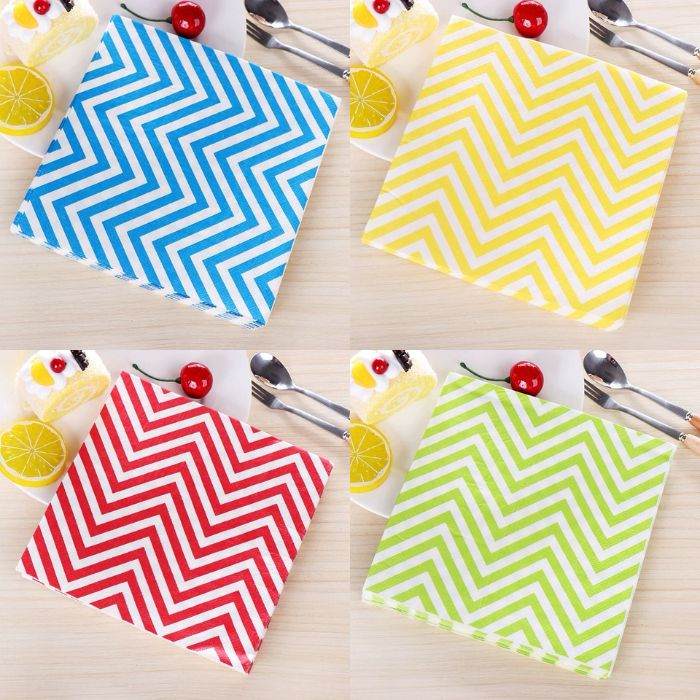 Wave Design Square Napkins