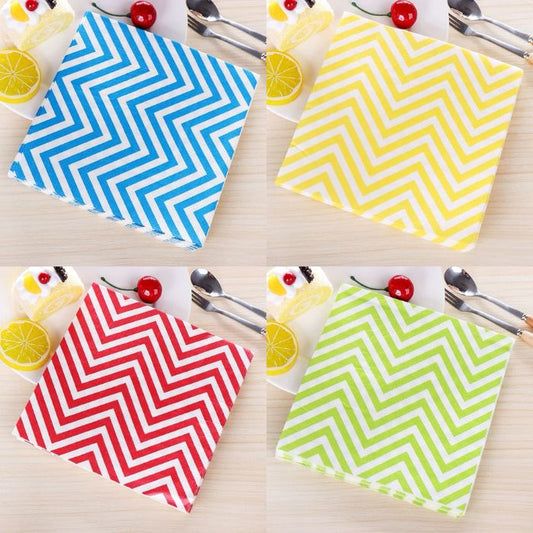 Wave Design Square Napkins