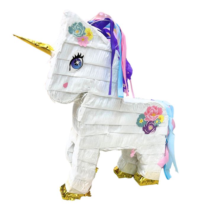 Medium Size White Unicorn Pinata