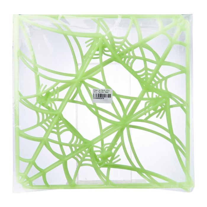Glow in the Dark Plastic Spider Web Decoration