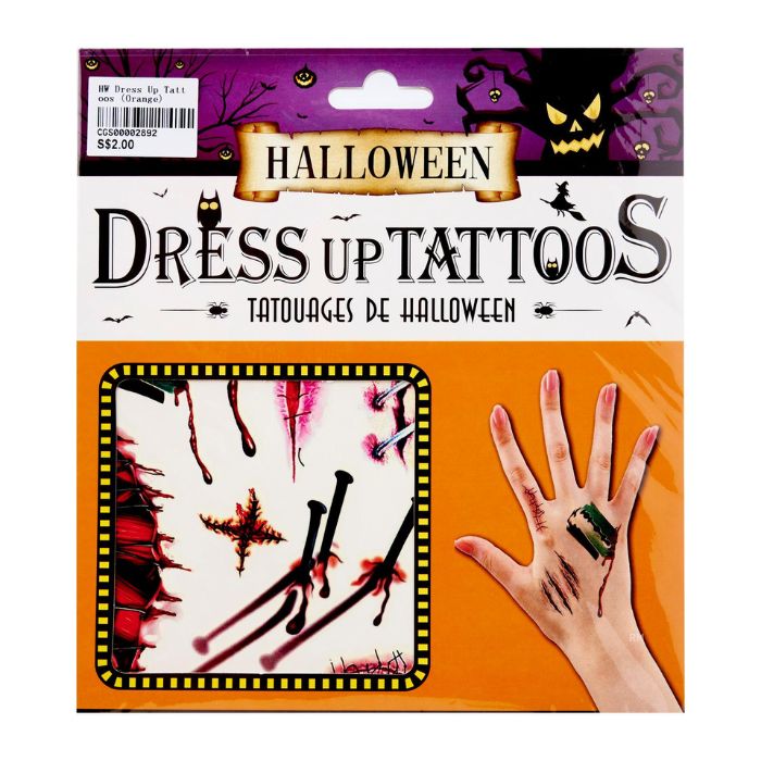 Halloween Dress Up Tattoos (Assorted)