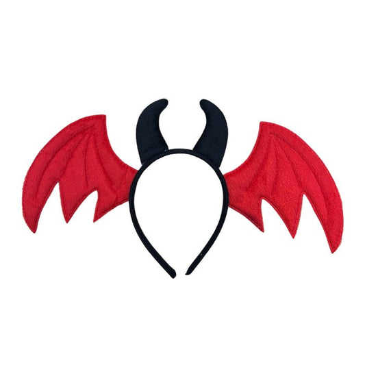 Devil Horn Bat Wings Headband
