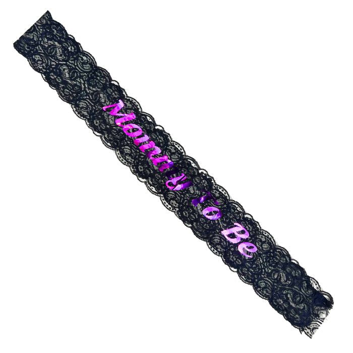 Mommy to Be Shiny Satin or Lace Sash