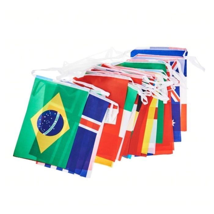 World Cup International Flags Bunting (48pcs) 14m