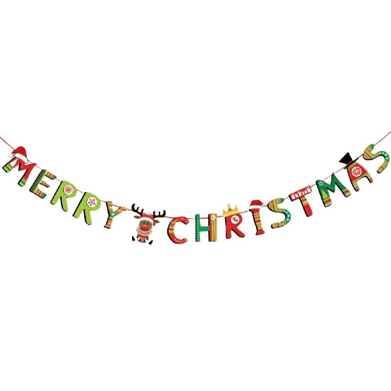 XM Merry Christmas Hang Paper Garland Z-1