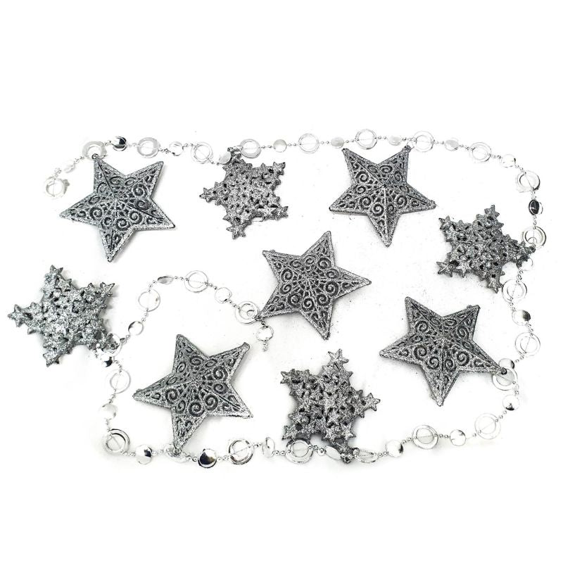 Glitter Star Hanging Garland