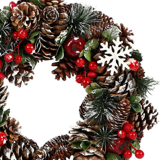 Berry Pine Cone Wreath MQ-A01