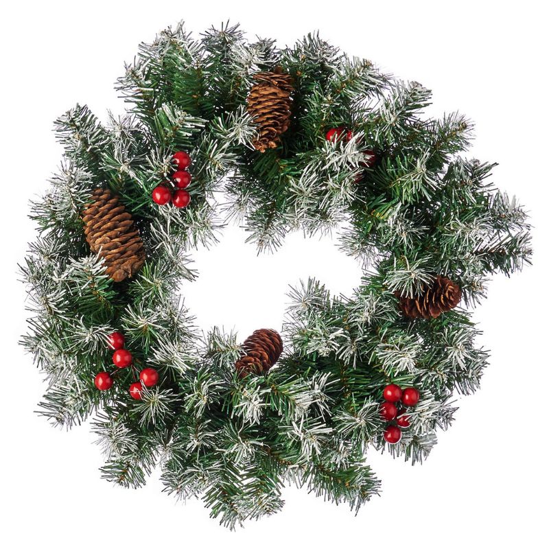 Snow Tip Berry Wreath