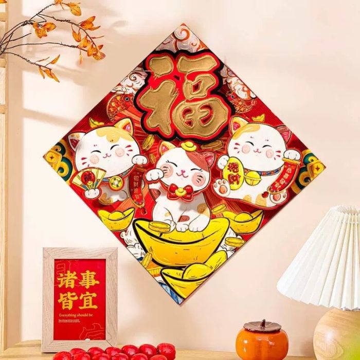 CNY 35cm Fortune Cat Fu NF697