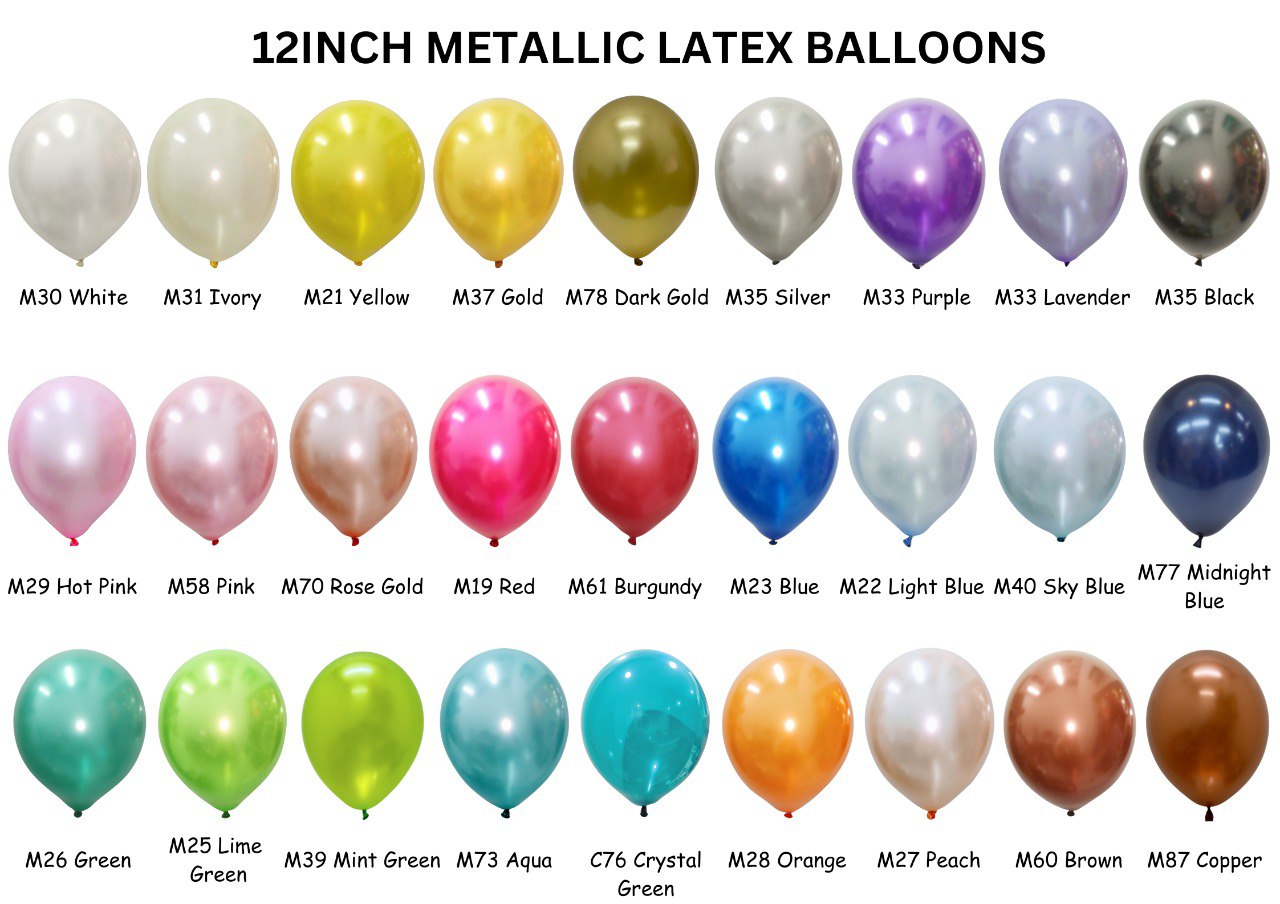12inch Helium Latex Balloon - 10pcs
