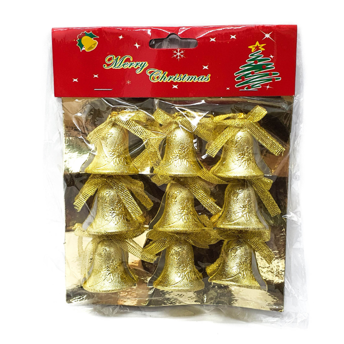 4cm Christmas Bells DHJ21 (9pcs)