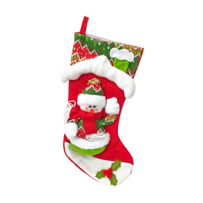 45cm Designed Christmas Sock 025AB