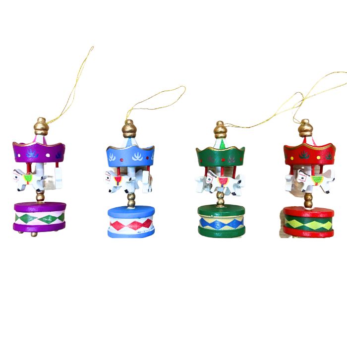 Wooden Carousel (4pcs) Y01036