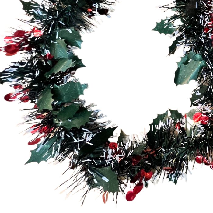 9cm Snow Tip Berries Tinsel 2m