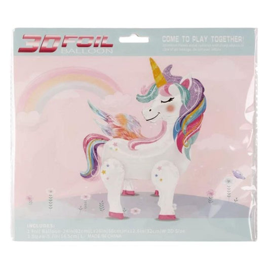 66cm 4D Foil Balloon Display (Unicorn)
