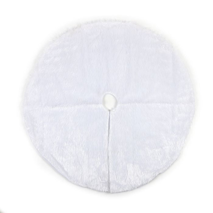 Christmas White Fur Tree Skirt