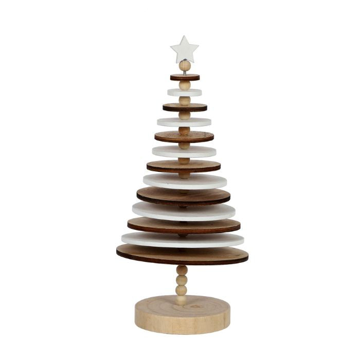 29cm Wooden Round Christmas Tree
