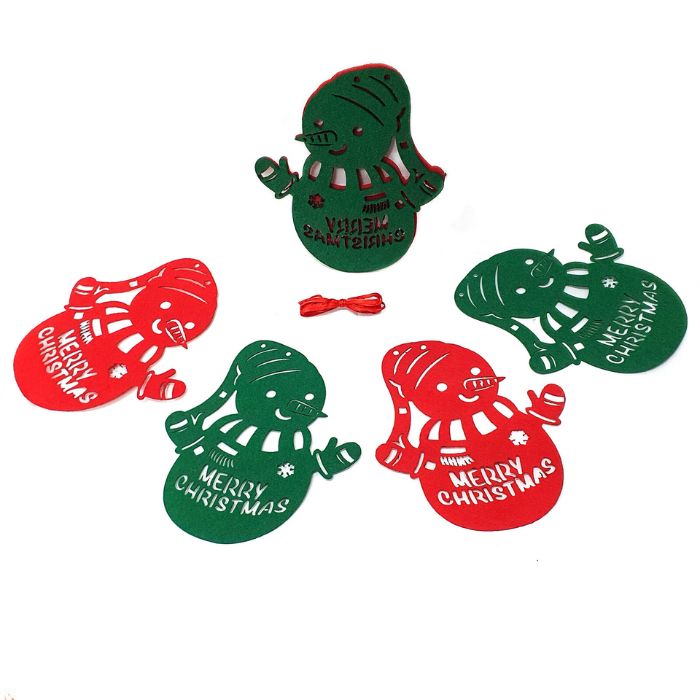 Non-woven Snowman Christmas Garland