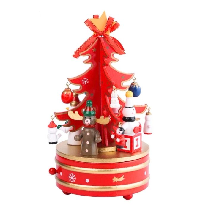 10.5x22cm Turning Christmas Tree Y01355