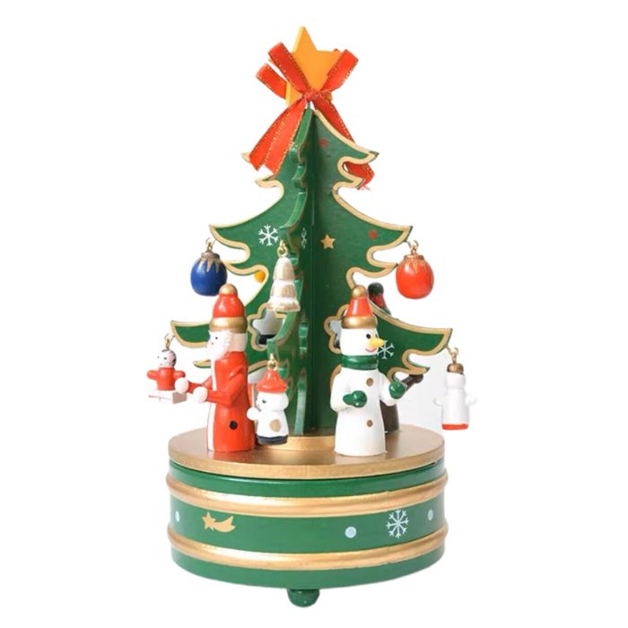 10.5x22cm Turning Christmas Tree Y01355