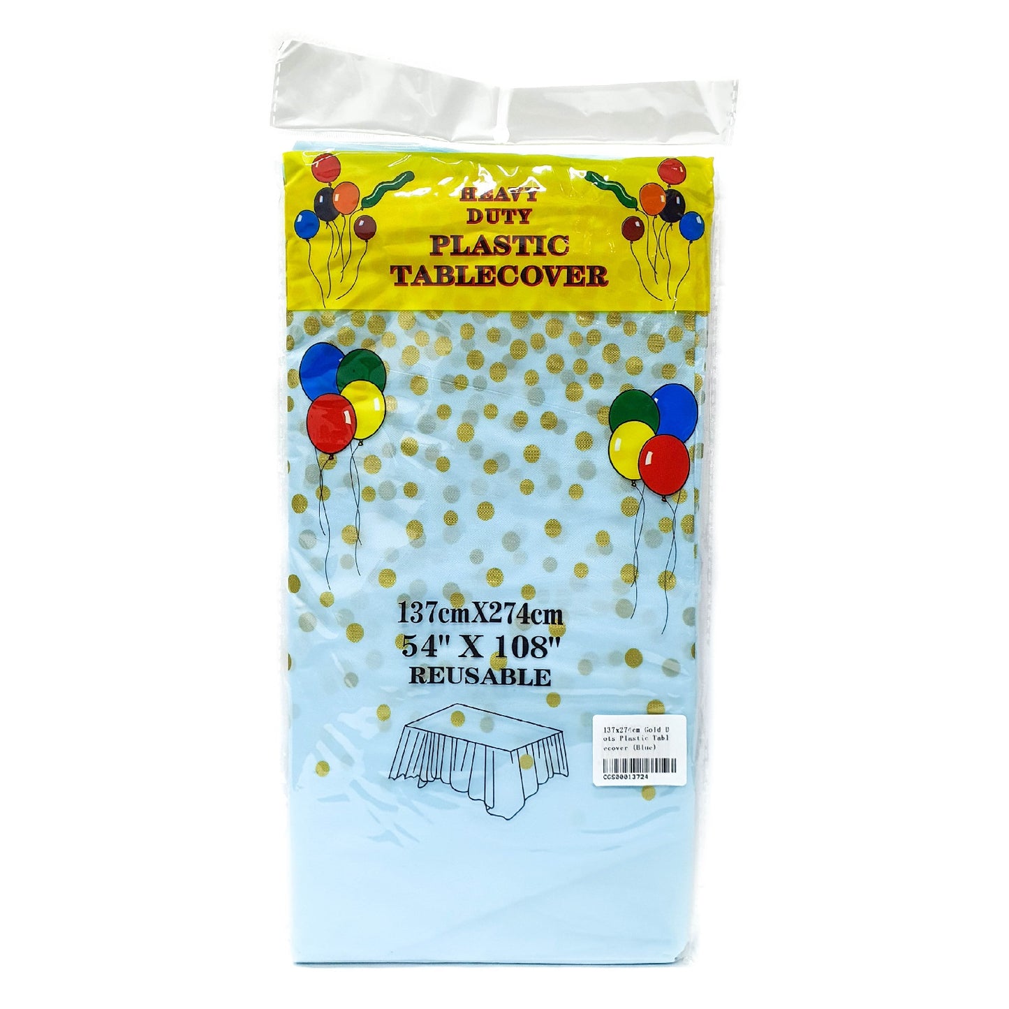 Shiny Dots Plastic Tablecover