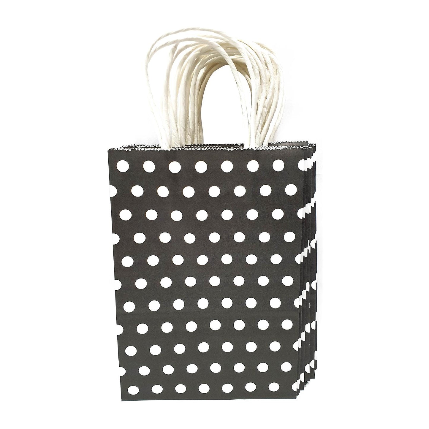 15cm x 21cm x 8cm Polka Dots Kraft Paper Bag