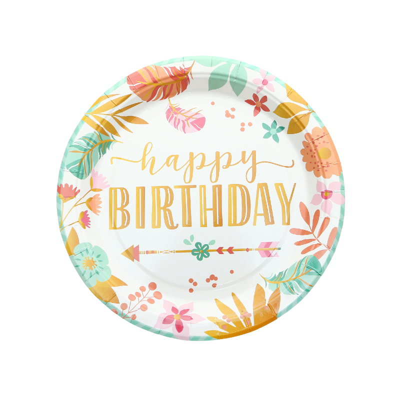 Floral Birthday Theme Tableware