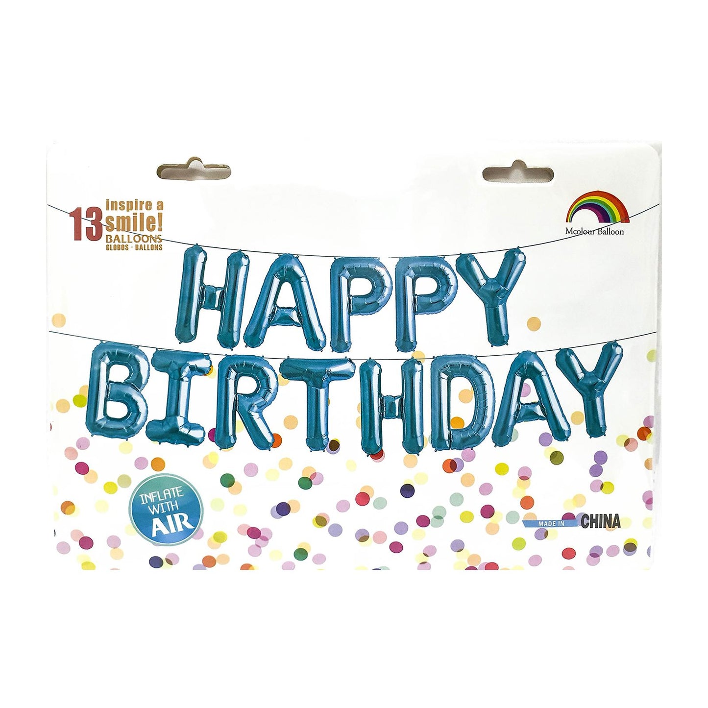 16inch Happy Birthday Foil Balloon Banner Set