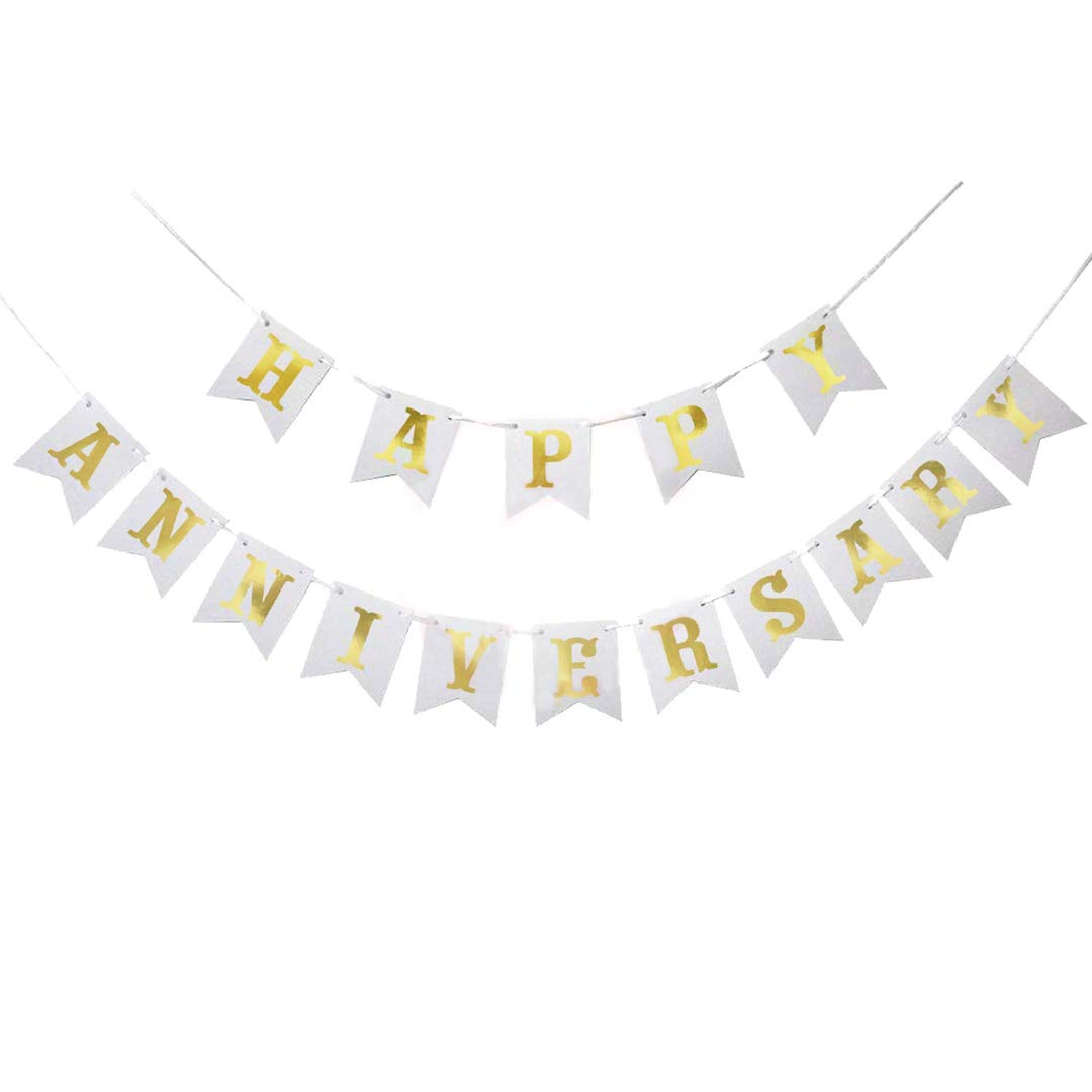 Hotstamp Happy Anniversary Banner