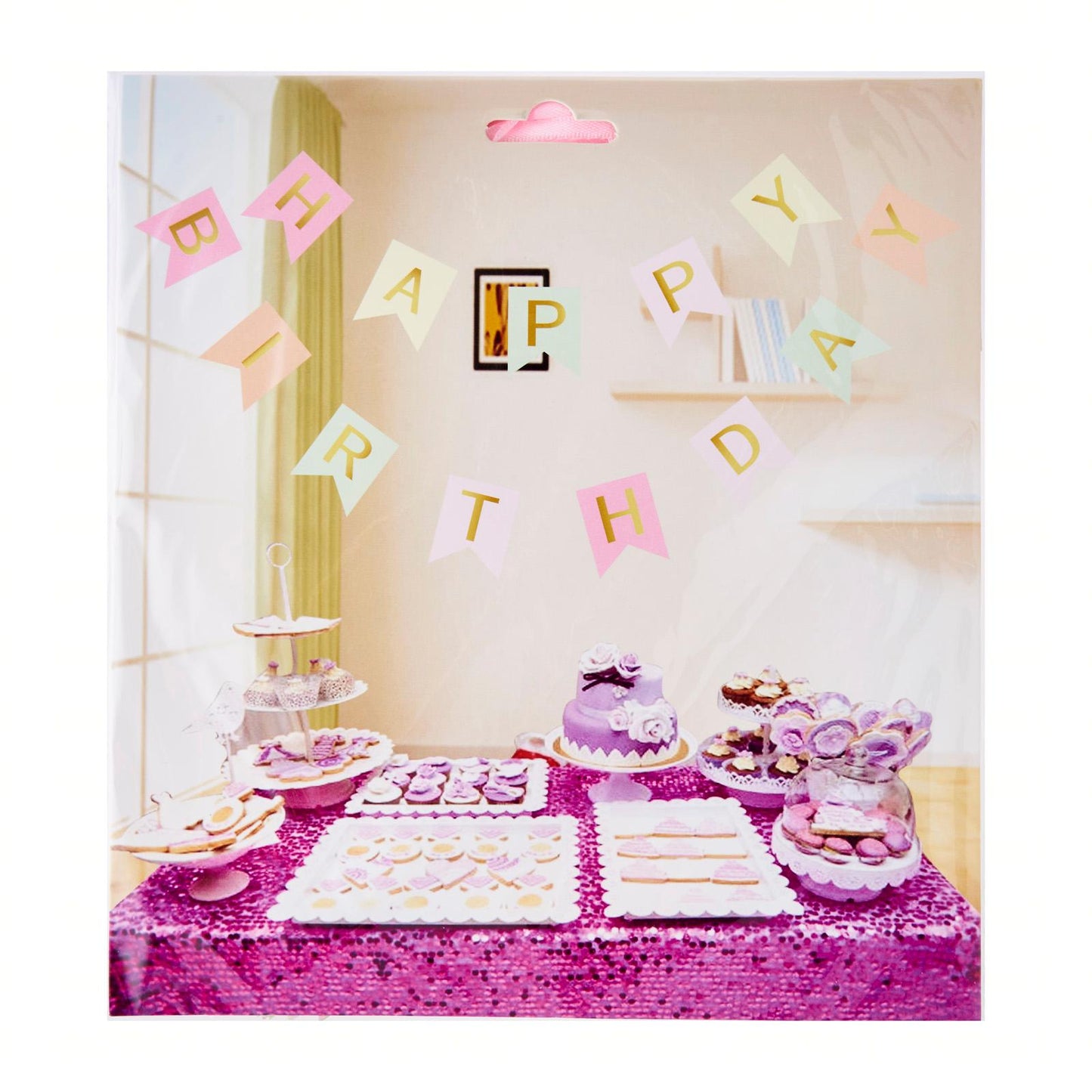 Paper Flag Happy Birthday Banner (Assorted)