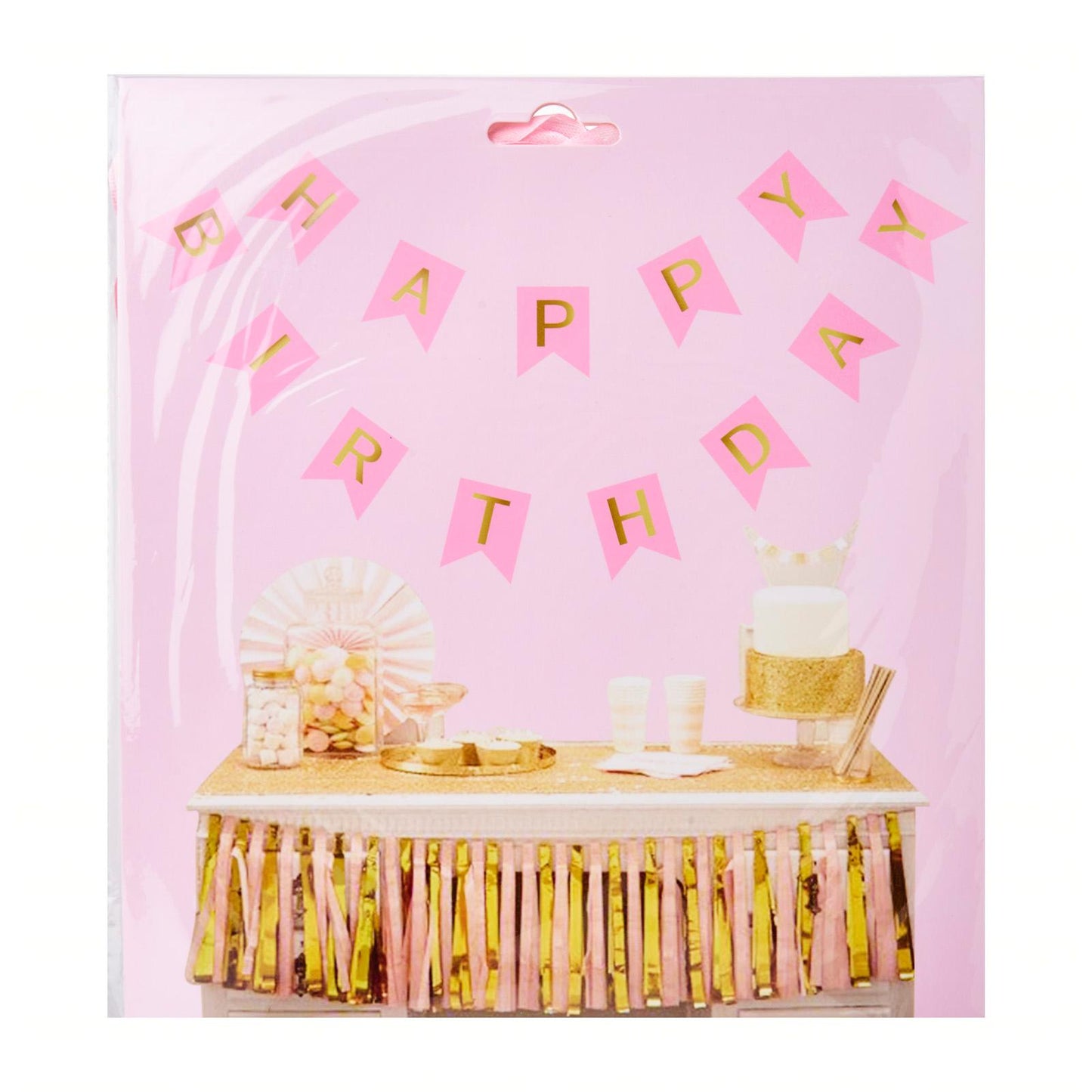 Paper Flag Happy Birthday Banner (Assorted)