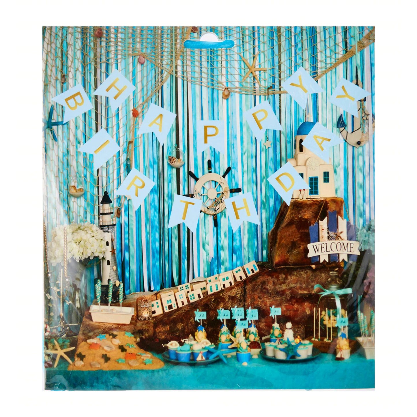 Paper Flag Happy Birthday Banner (Assorted)
