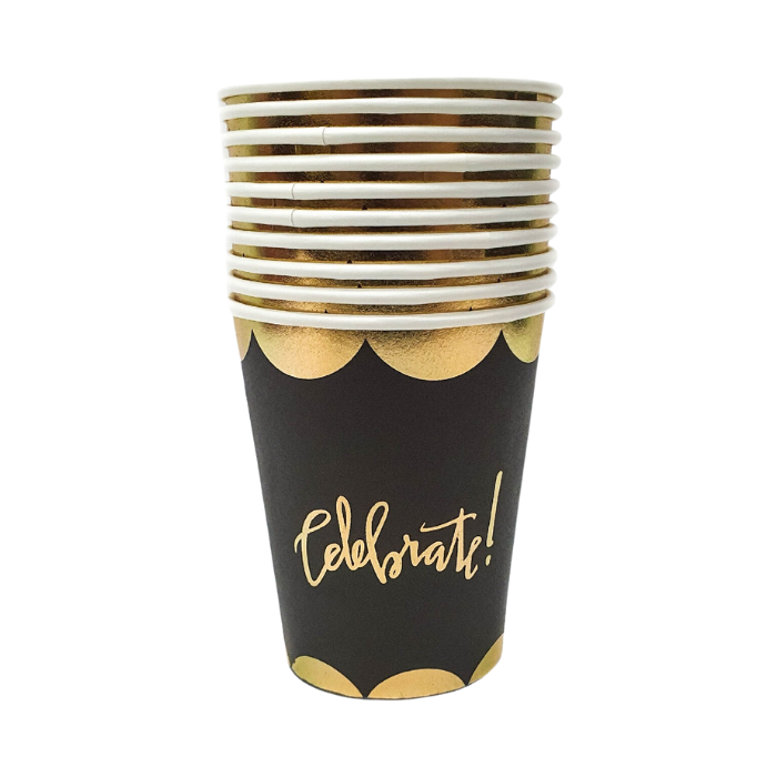 Shiny Celebrate Paper Cups