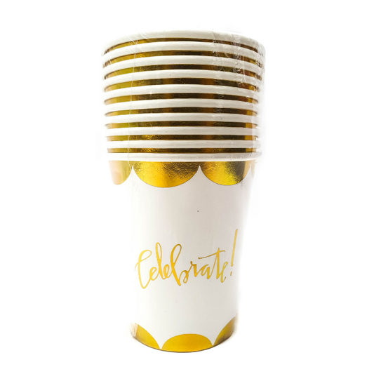 Shiny Celebrate Paper Cups