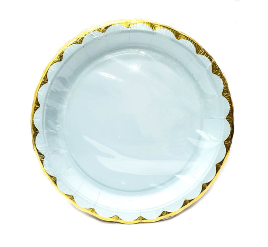 7inch Shiny Scallop Edge Paper Plates