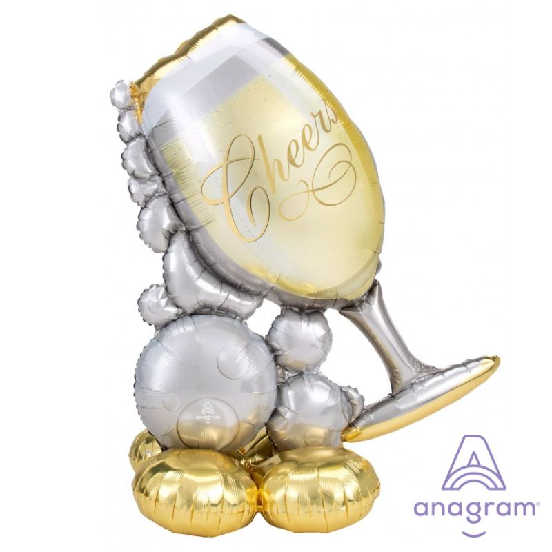 51inch Wine Glass A42468 AirLoonz Foil Balloon