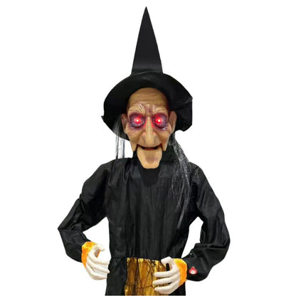 1.7m Halloween Witch With Sound and Lights