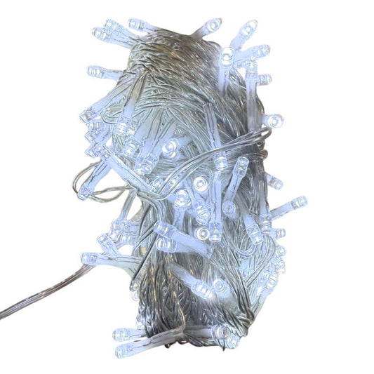 100 LED S 10+3m Lights (White/Transparent)