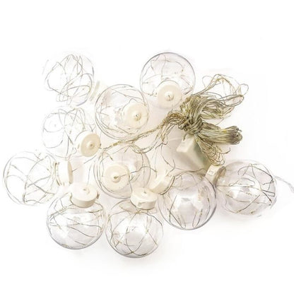 10 Icicle Ball LED Copperwire Lights
