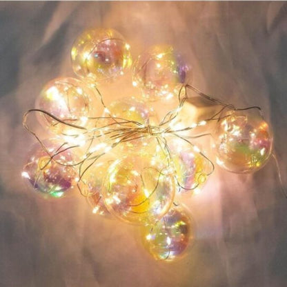 10 LED Rainbow Ball String Lights (Warm White)
