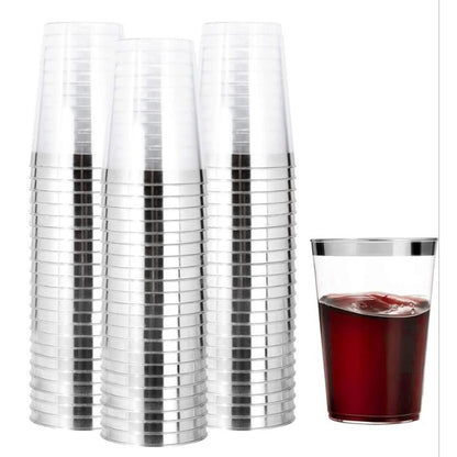 10oz Hotstamp Transparent Plastic Cup 10pcs