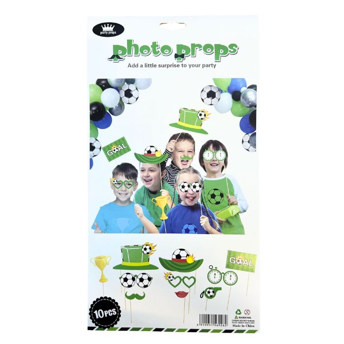 10pc Photo Booth Props Set (Soccer)