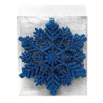 12cm Glitter Snowflake Hanging Deco HS032 (5p)