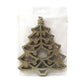 12cm Glitter Christmas Tree Hanging Decoration HS041 (5pcs)