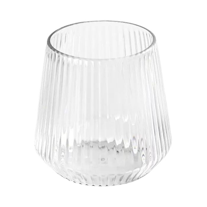 12oz Ribbed Plastic PET Cup