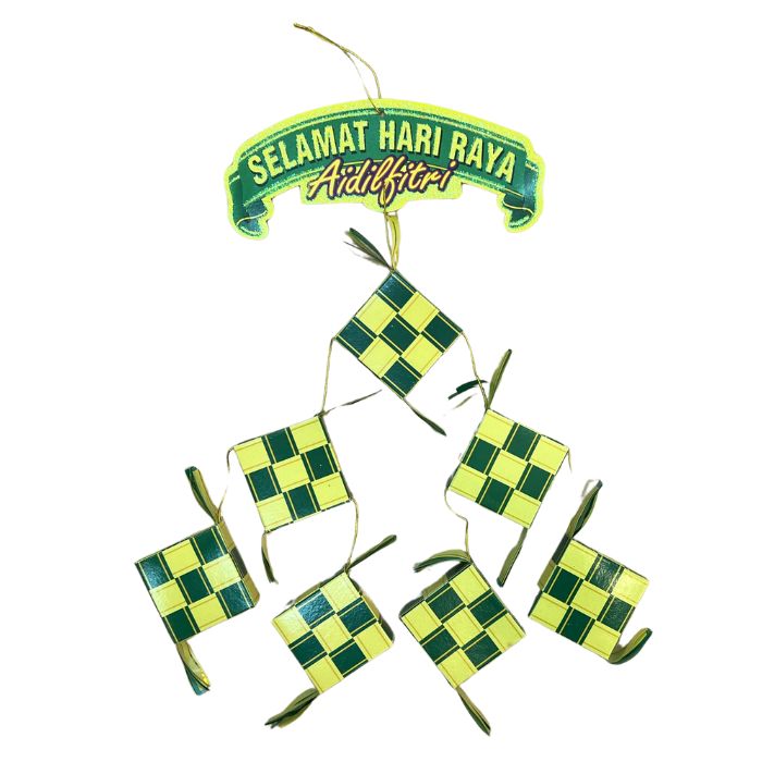 7pc Paper Ketupat Hanging Decoration 1405