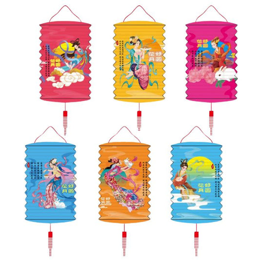 16cm A1802 Traditional Paper Lantern (Chang E) 12pcs