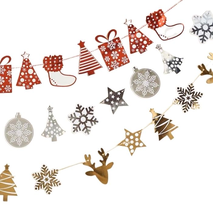 Hot-stamped Christmas Paper Garland 999